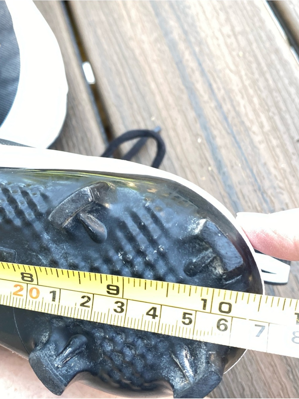 Nike Alpha Hurache Pro Mid Black & White Cleats - Picture 6 of 7